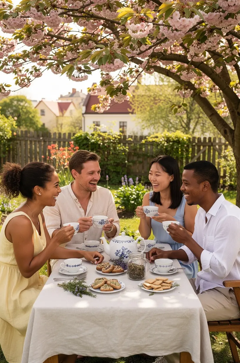 Žolelių arbatos paruošimo procesas su natūraliais ingredientais ir ekologiškais prieskoniais.